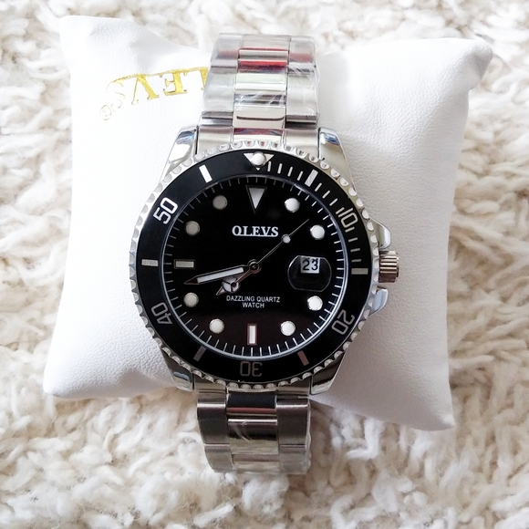 OLEVS Other - 🌟SALE🌟 OLEVS Men's Black & Sliver Watch